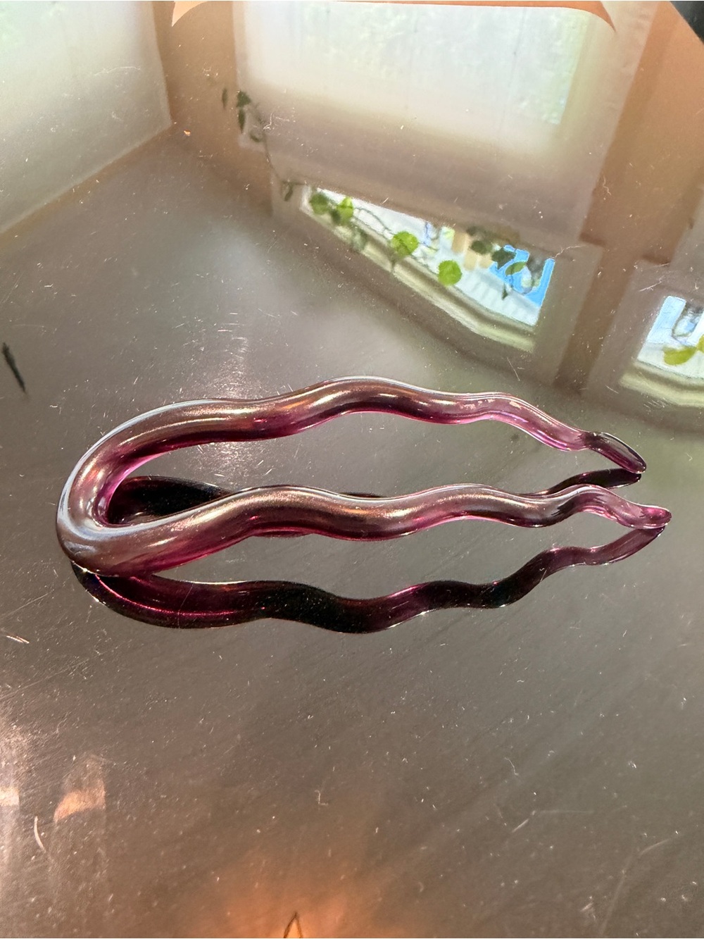 Purple Wavy Hair Pin- Women Accessories